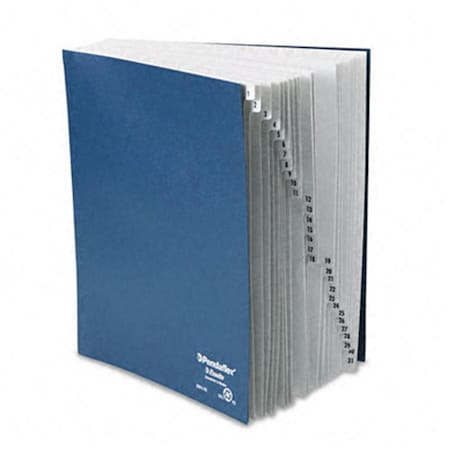 Esselte Pendaflex Desk File 1-31 Index Letter Size Acrylic-Coated Pressboard Black/Blue DDF4OX